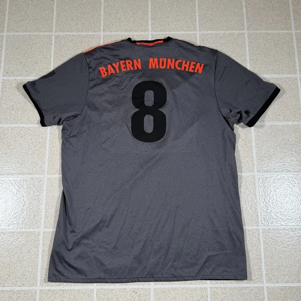 Adidas FC Bayern Munich 2016-17 Third Grey Jersey Size L Football Soccer Men #8